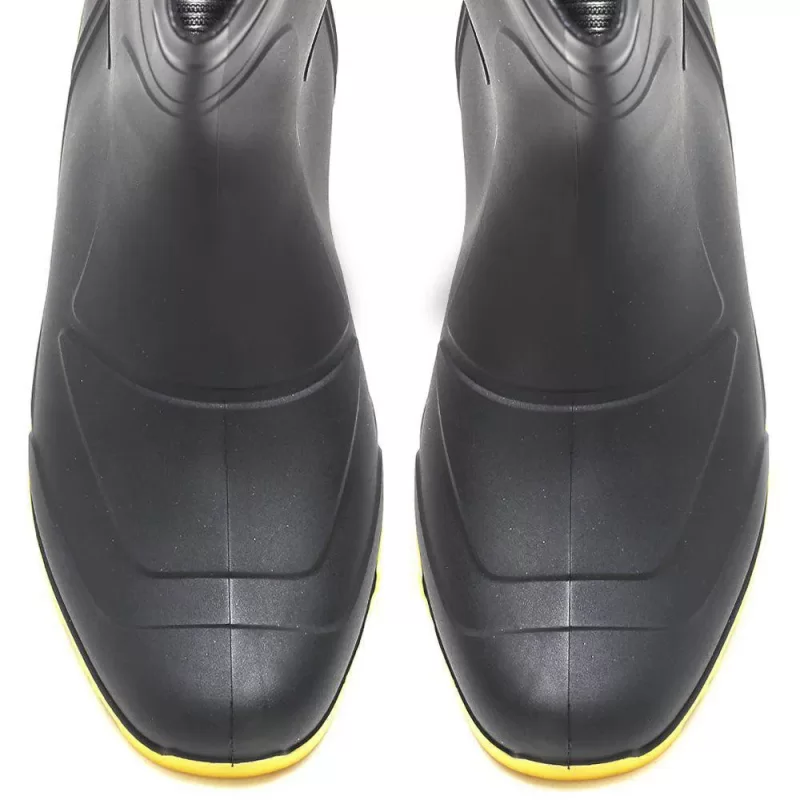 BOTA PEGA FORTE CANO MÉDIO PRETO E AMARELO CA 3151 - Image 2