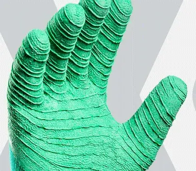 LUVA HANDEX HAND GARRA VERDE CA 41627 - Image 2